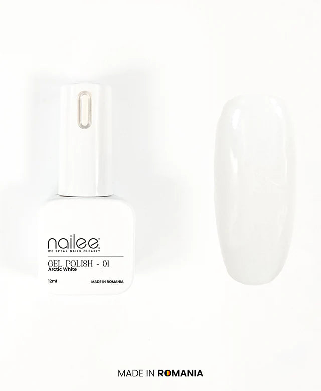 Nailee Gel Polish 12ml - Gp 01 Arctic White